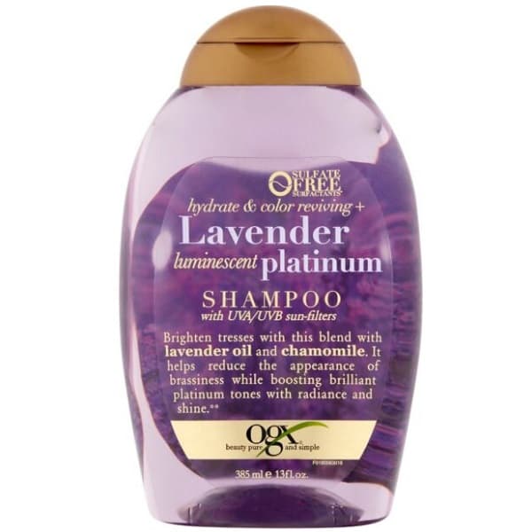 شامپو لاوندر مراقبت از موهای پلاتینه او جی ایکس Ogx Lavender Platinum حجم 385 میلی لیتر