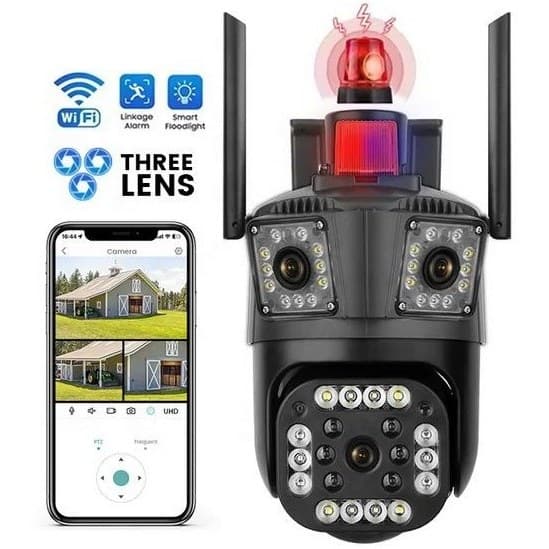 دوربین سیم کارت خور 3 لنز V380 PRO — تصویر ۴