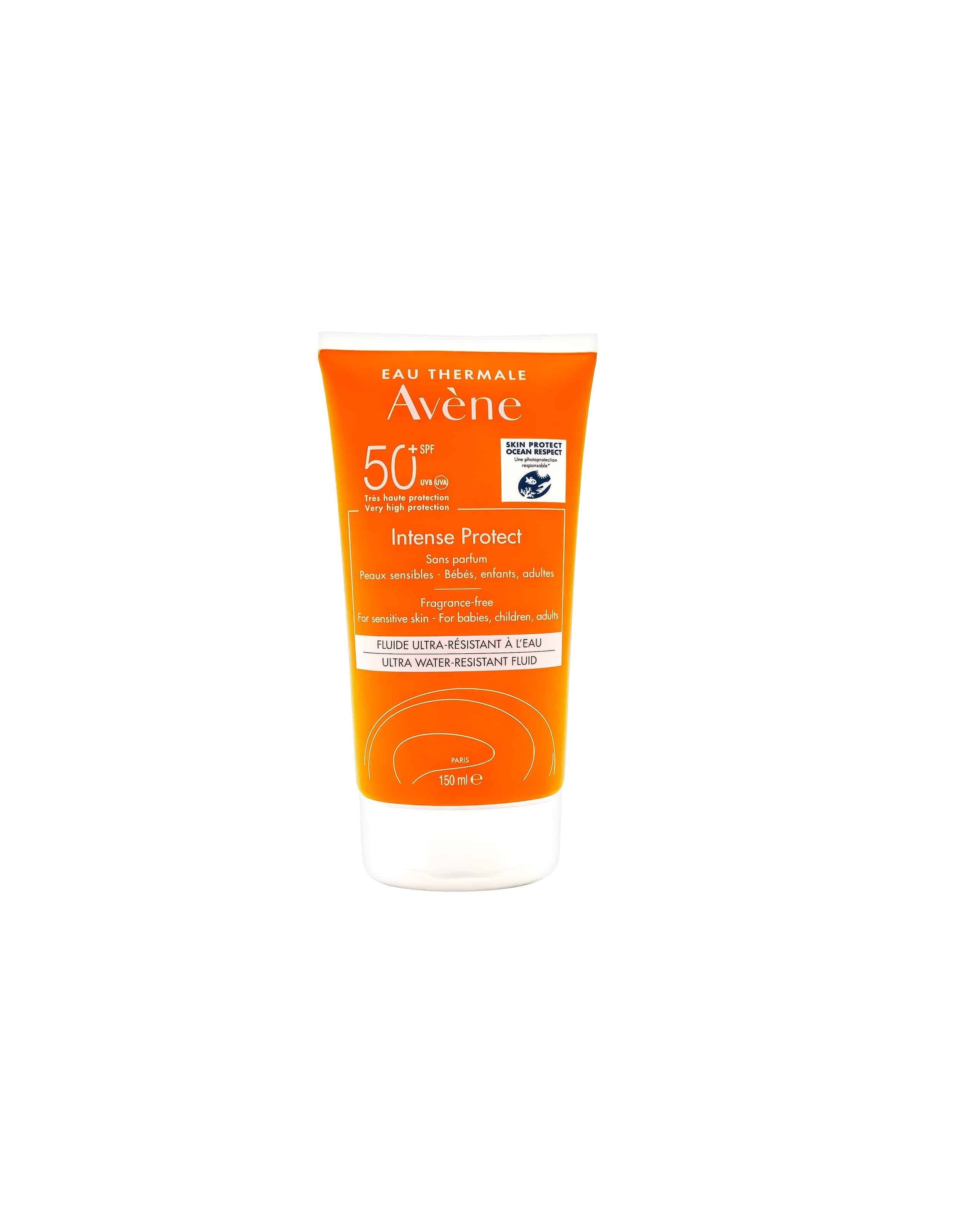 ضد آفتاب اون AVENE مدل INTENSE PROTECT با SPF+50 مناسب پوست حساس حجم 150 میل