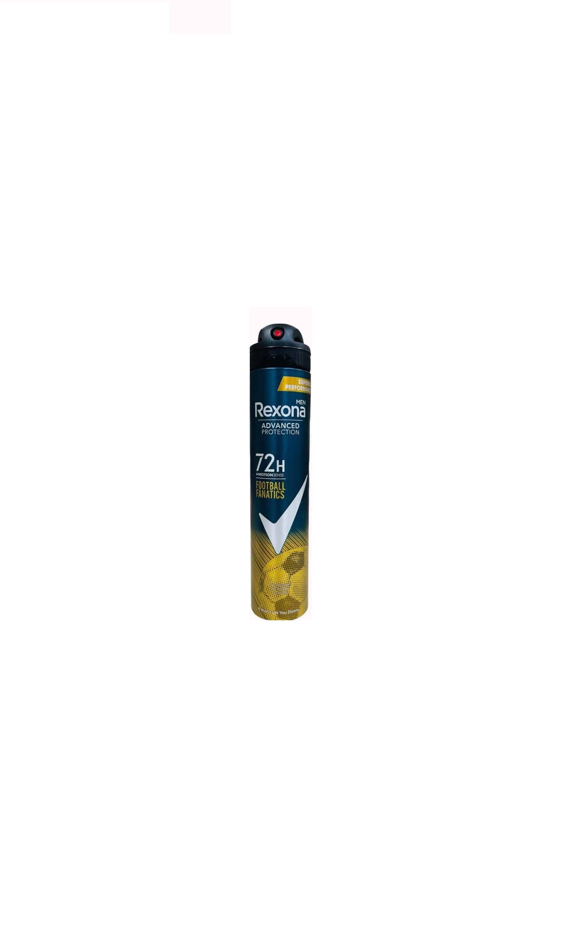 اسپری ضد تعریق مردانه رکسونا REXONA مدل FOOTBALL FANATICS 72Hحجم 200 میل