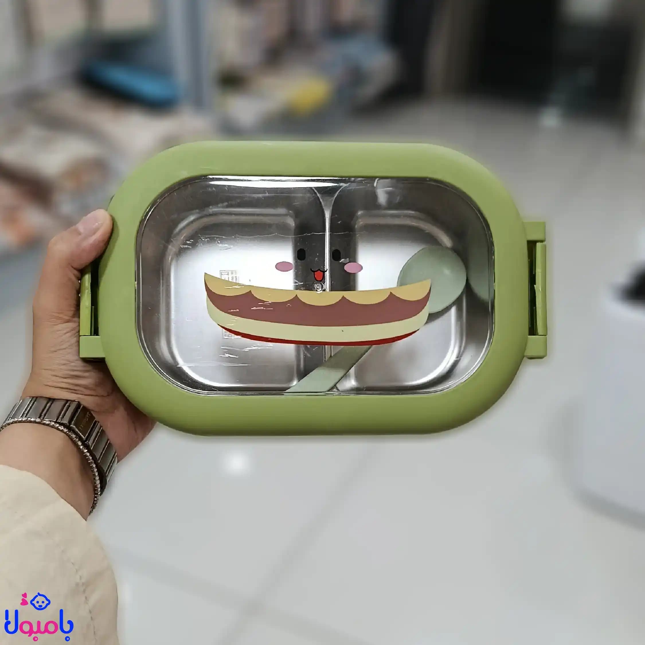 لانچ باکس عروسکی استیل دو بخشی — تصویر ۱۲