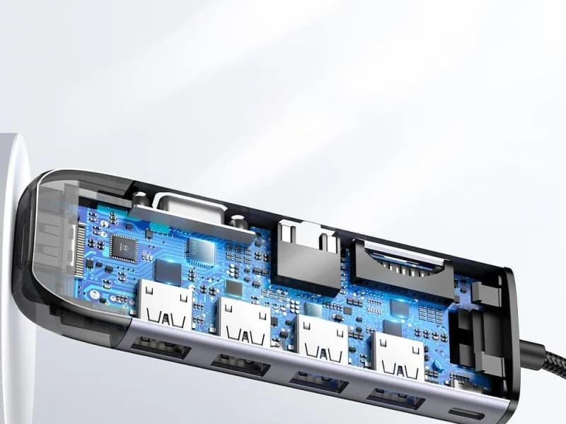 هاب تایپ سی مک دودو مدل HU-7420 با 10 پورت و PD 100W — تصویر ۸