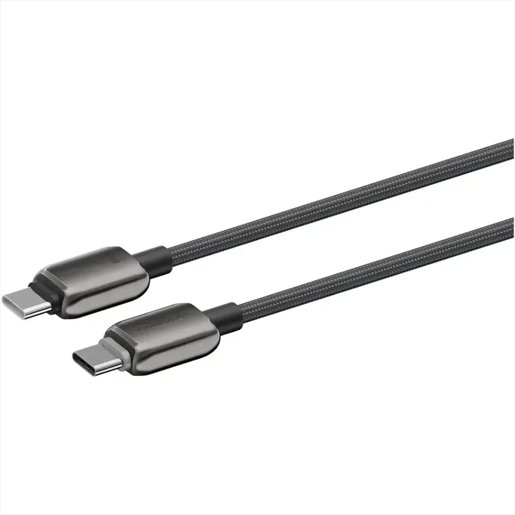 کابل USB-C به USB-C پاورولوژی 60 وات 1 متری مدل ZINCO SERIES — تصویر ۲