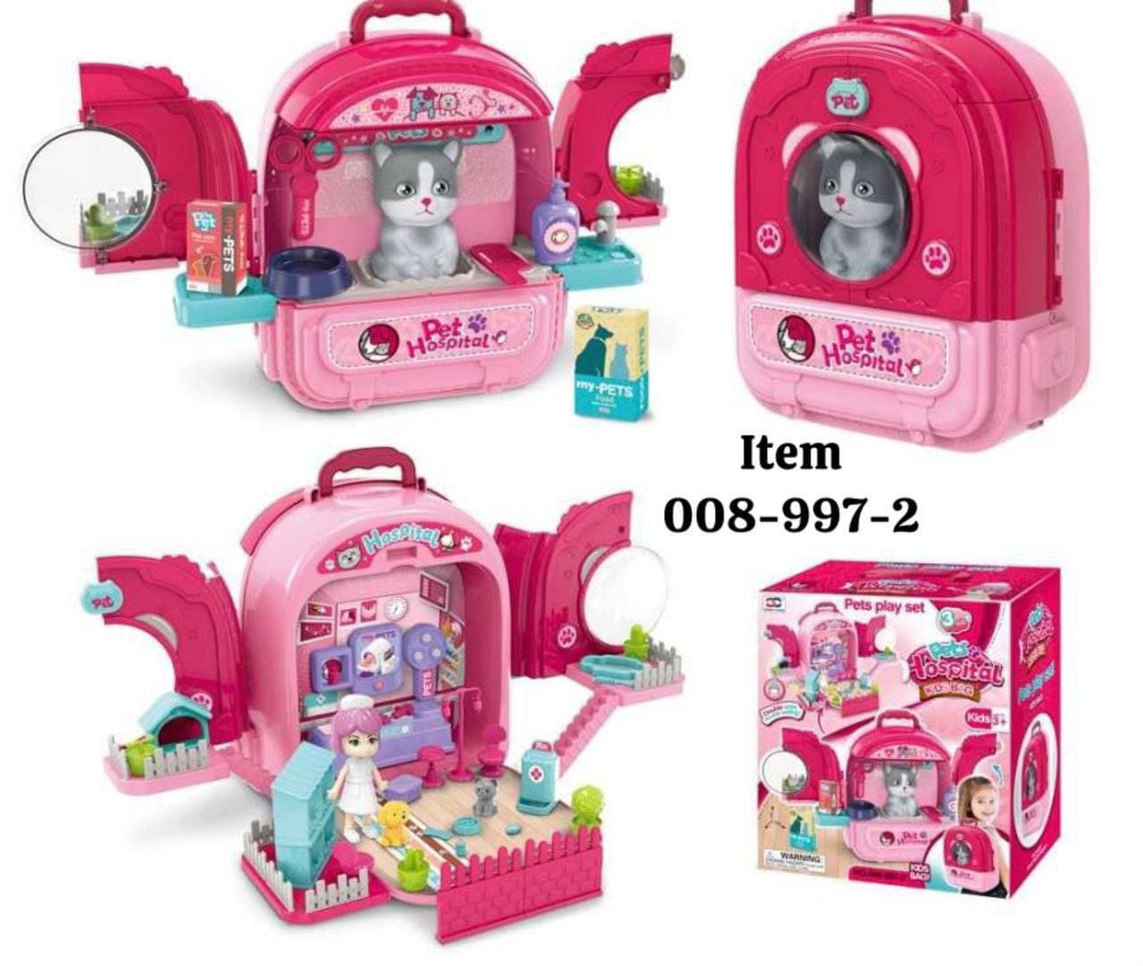 ست بازی بیمارستان حیوانات خانگی (گربه)