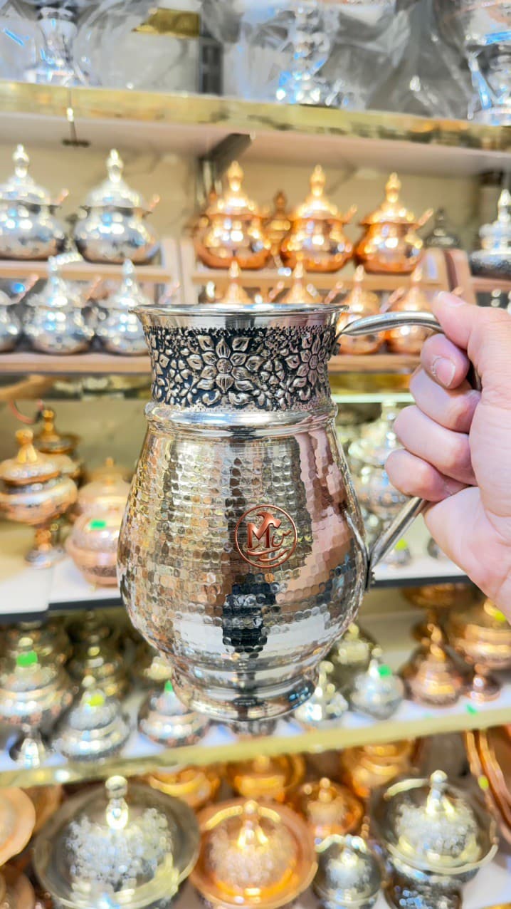 پارچ اب خوری مسی گلبرگ کروم — تصویر ۹