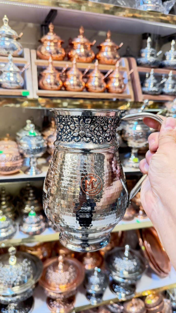 پارچ اب خوری مسی گلبرگ کروم