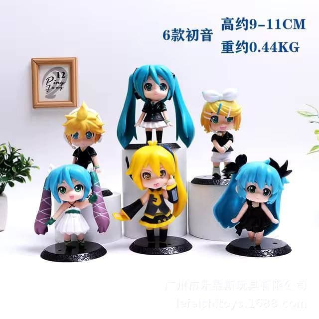 فیگور شخصیت هاتسونه میکور Hatsune Miku مجموعه 6 عددی 11 سانتی