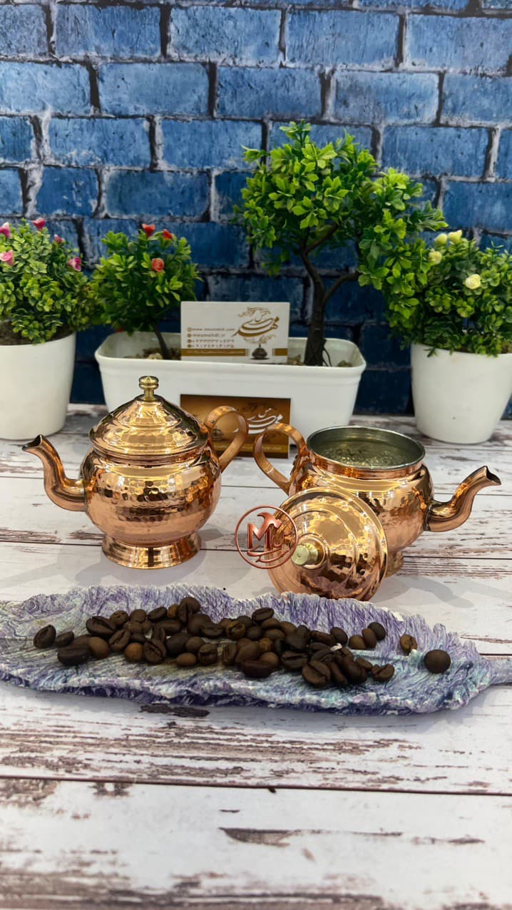 قوری زعفران مسی