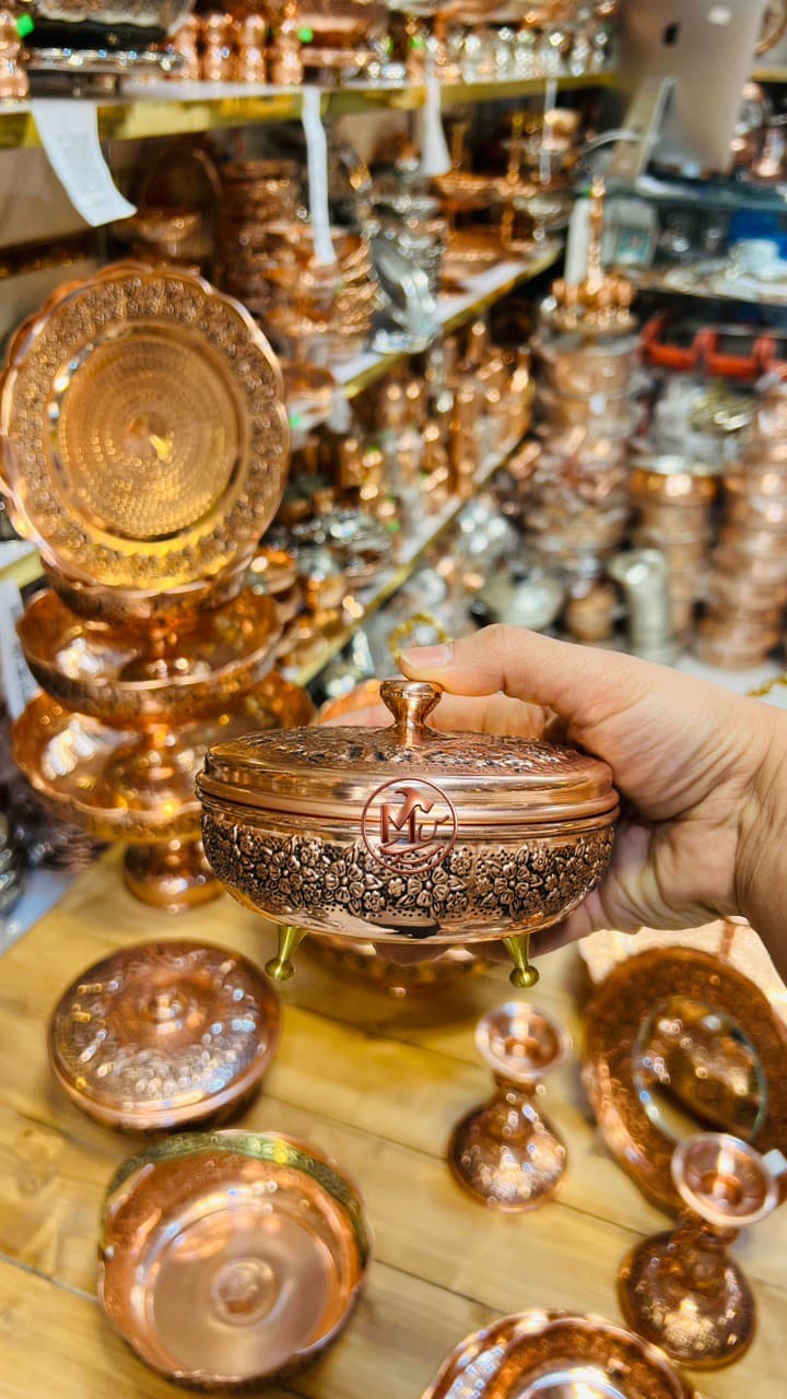 قندان مسی گلبرگ اسدی