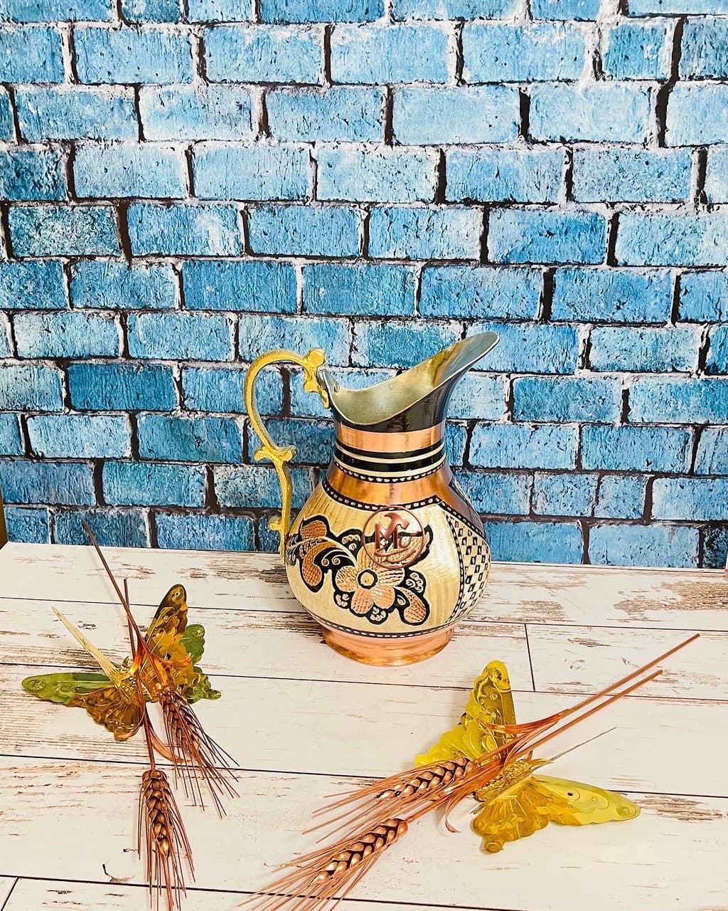 پارچ الماس تراش نقره کوب — تصویر ۹