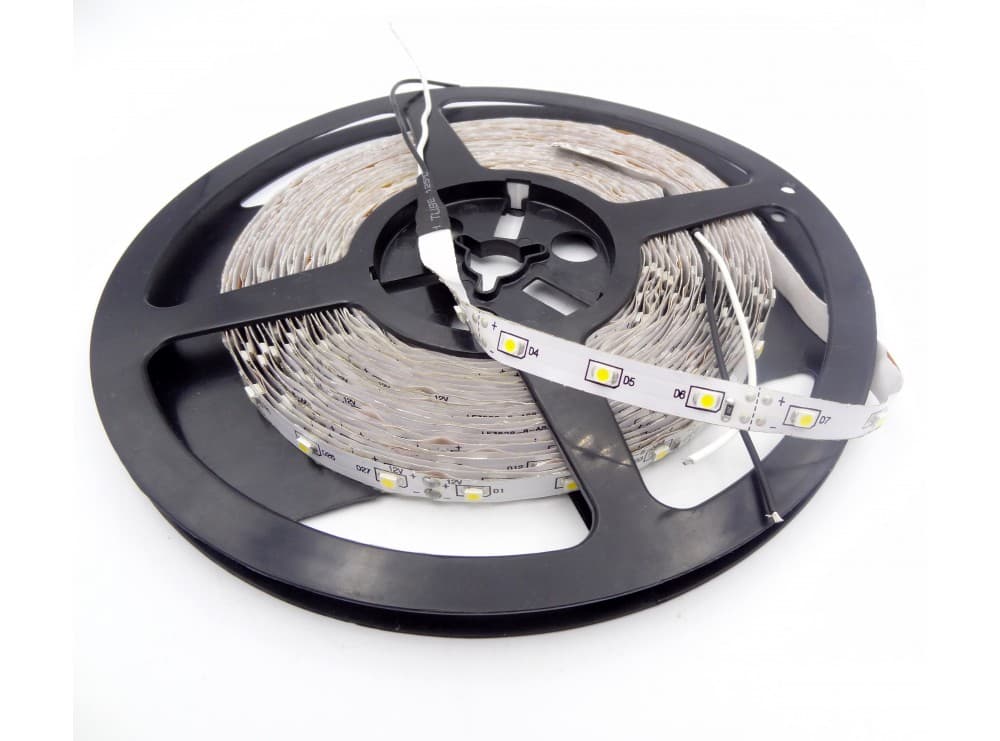 LED نواری سفیدآفتابی 3528-2835 بدون ژله 60PCS رول10متری
