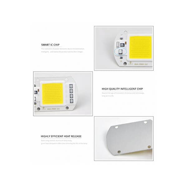 LED COB آفتابی 50W 220V با درایور داخلی — تصویر ۱۱