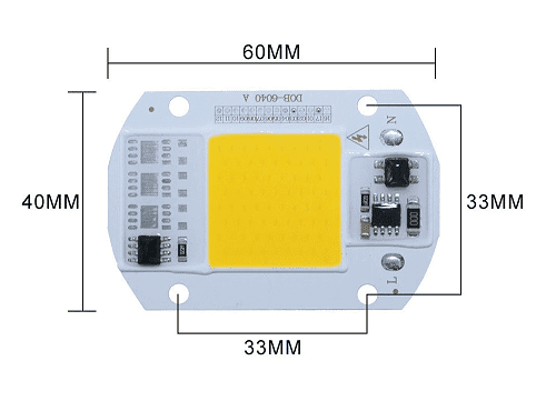 LED COB آفتابی 20W 220V با درایور داخلی — تصویر ۳