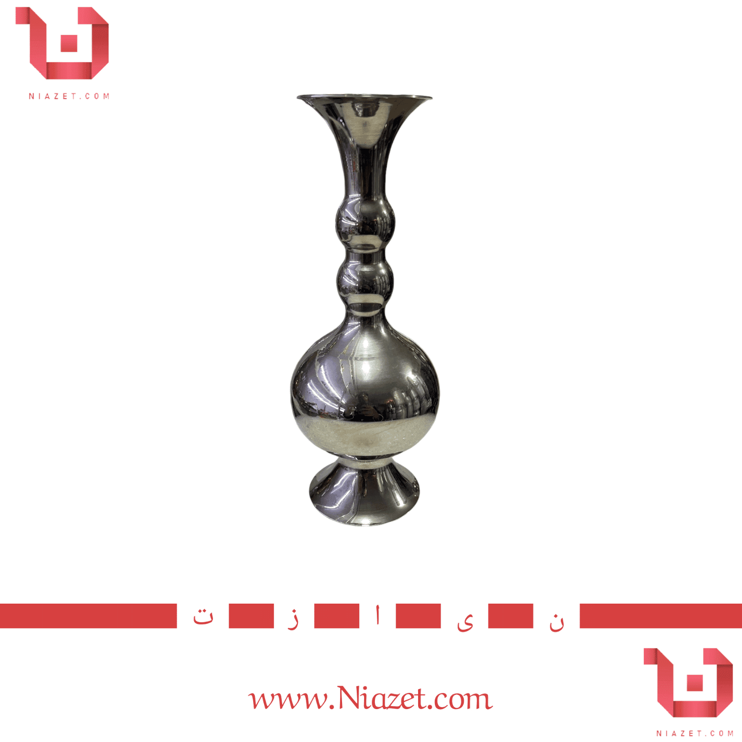 گلدان مسی کروم — تصویر ۹