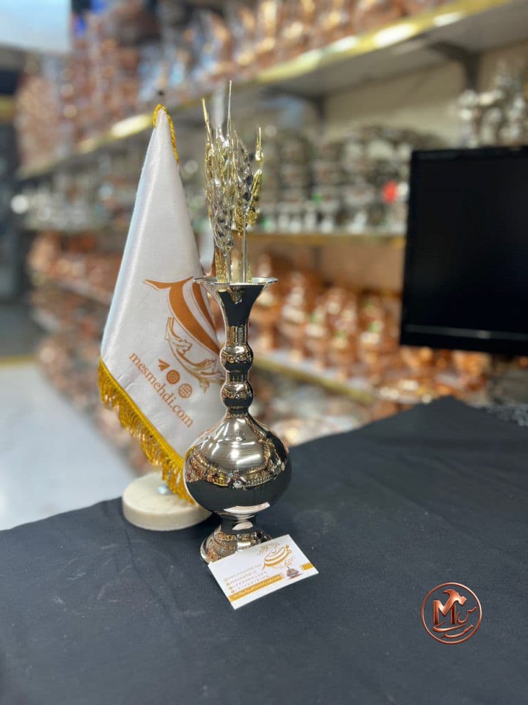 گلدان مسی کروم — تصویر ۲