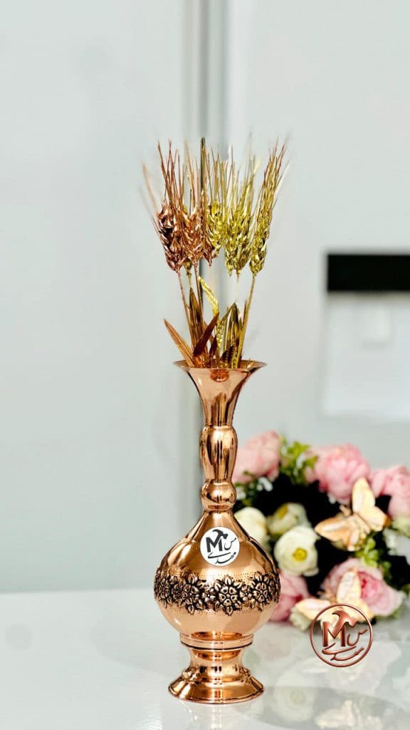 گلدان گلبرگ مسی