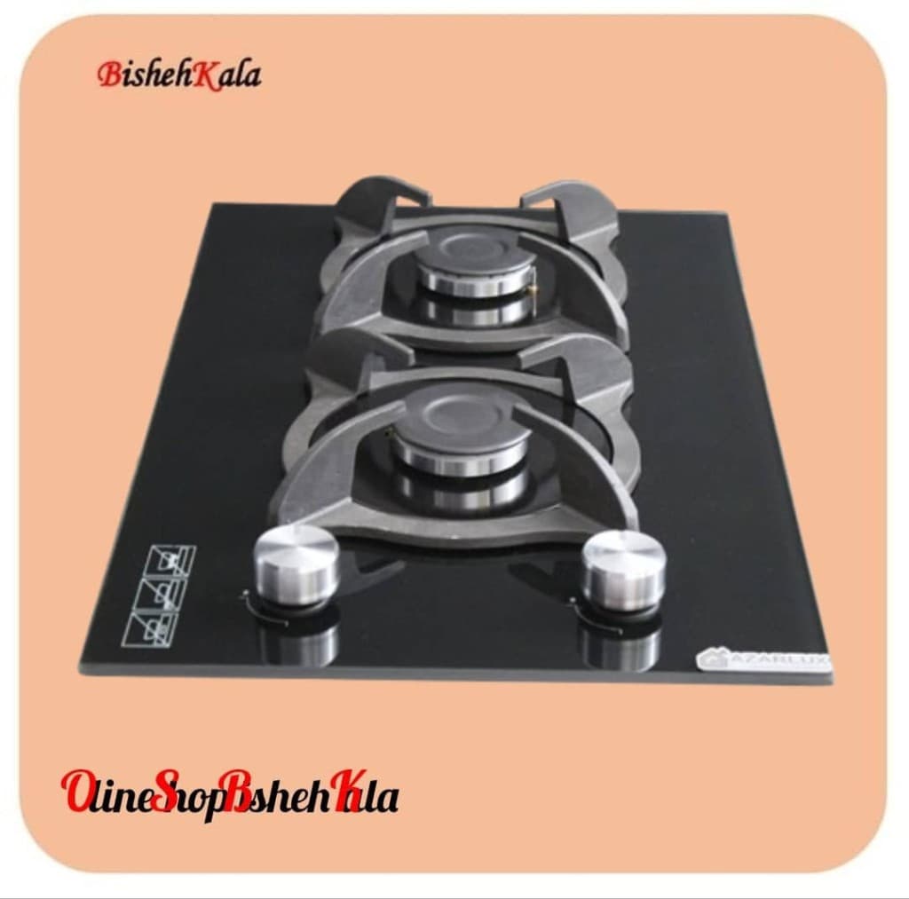 اجاق گاز صفحه ای دو شعله شیشه مدل G02NL – C4B کد(96)