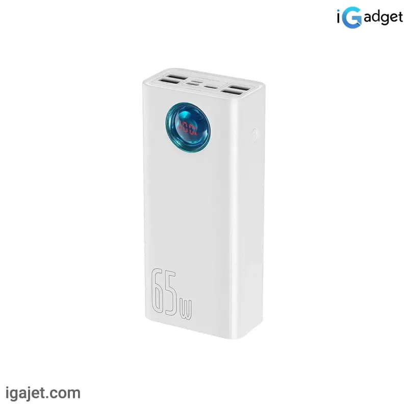 پاوربانک ۶۵ وات باسئوس مدل Amblight ظرفیت 30000 میلی آمپر ساعت — تصویر ۷