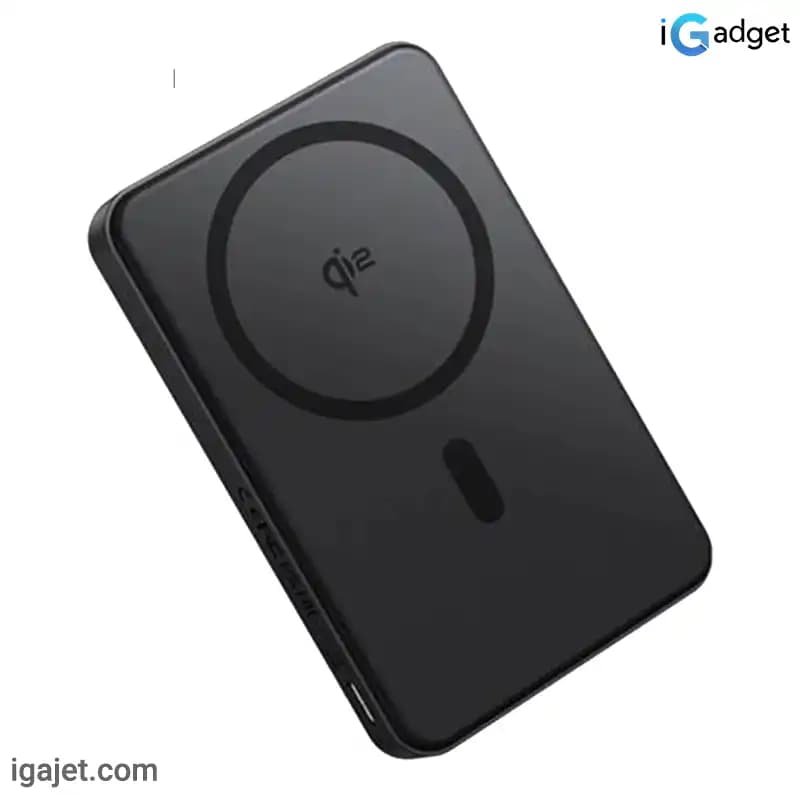 پاوربانک بی سیم 22.5 وات باسئوس مدل Airpow II Qi2 Magnetic ظرفیت 10000 میلی آمپر ساعت — تصویر ۶