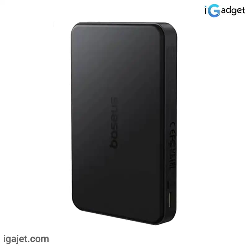 پاوربانک بی سیم 22.5 وات باسئوس مدل Airpow II Qi2 Magnetic ظرفیت 10000 میلی آمپر ساعت — تصویر ۵