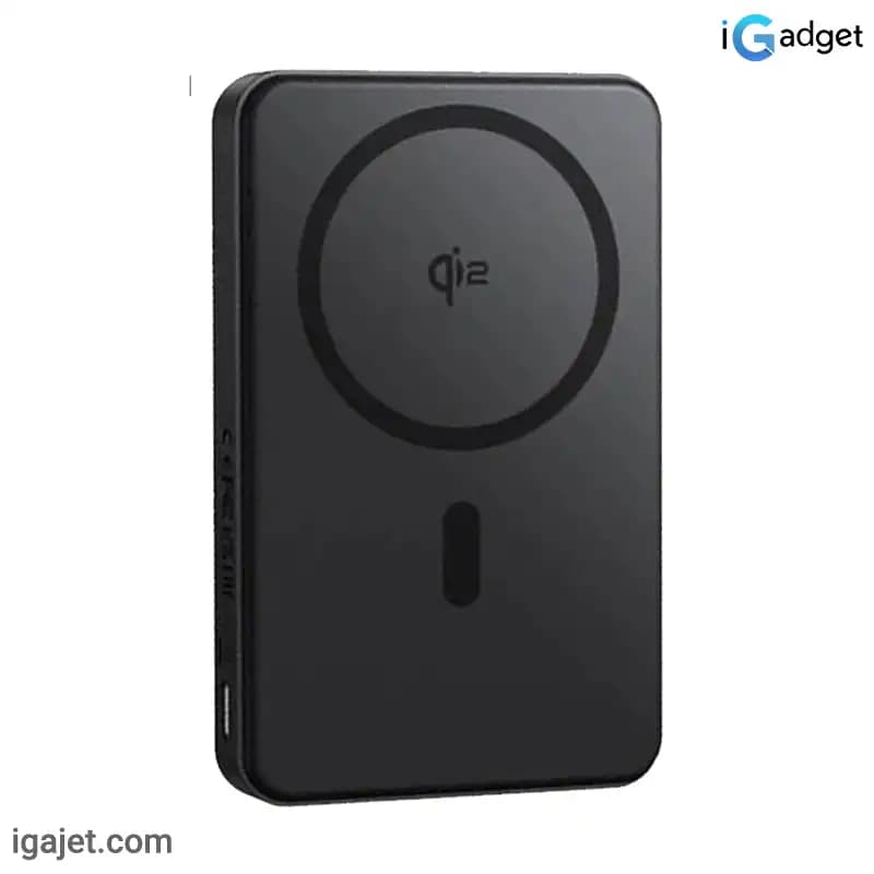 پاوربانک بی سیم 22.5 وات باسئوس مدل Airpow II Qi2 Magnetic ظرفیت 10000 میلی آمپر ساعت — تصویر ۴