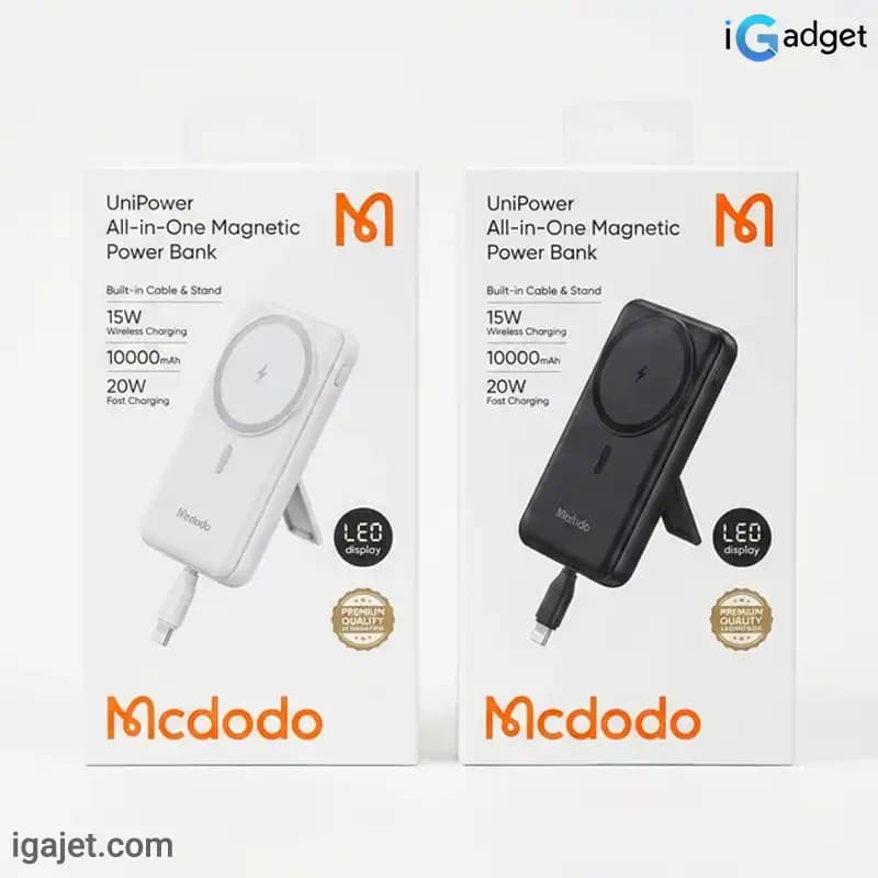 پاوربانک وایرلس 22.5 وات مک دودو مدل MC-865 ظرفیت 10000 میلی آمپر ساعت — تصویر ۴
