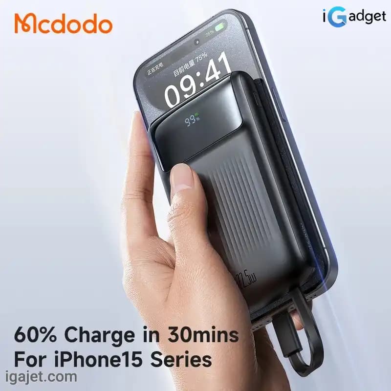 پاوربانک مک دودو مدل MC-024 ظرفیت 10000 میلی آمپر ساعت — تصویر ۷