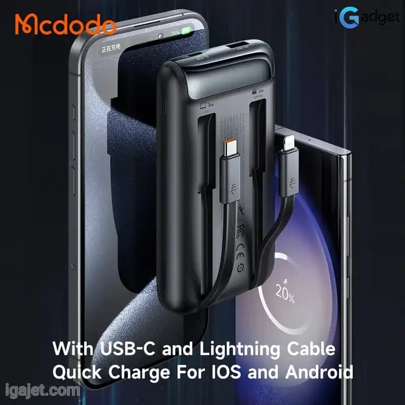 پاوربانک مک دودو مدل MC-024 ظرفیت 10000 میلی آمپر ساعت — تصویر ۵