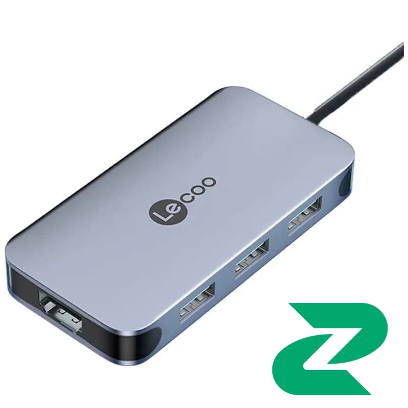 هاب 6 پورت تایپ سی Lecoo مدل LKC1345H — تصویر ۱۰