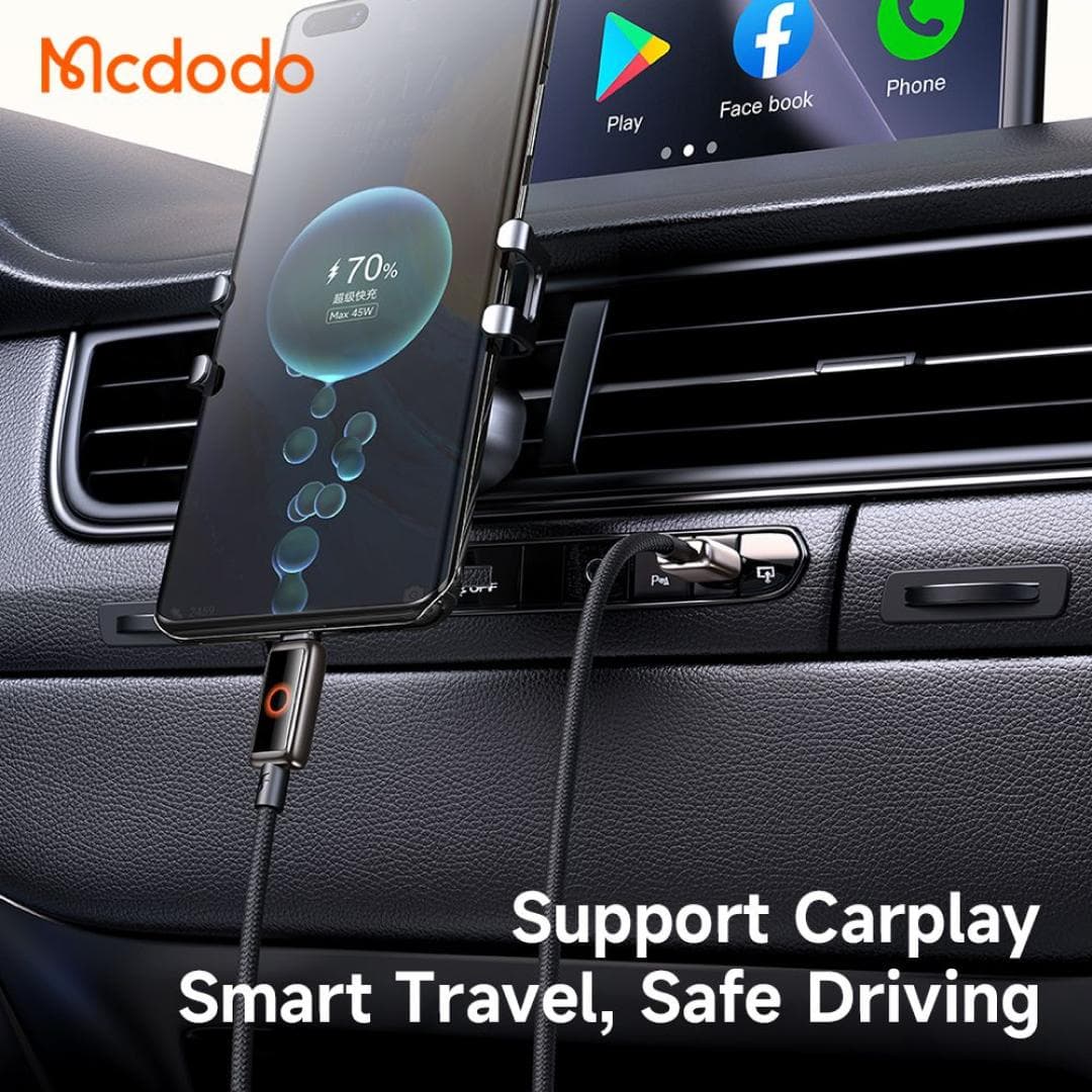 کابل شارژ سریع USB به تایپ سی 100 وات دارای قطع کن اتومات مک دودو مدل Mcdodo CA-665 — تصویر ۹