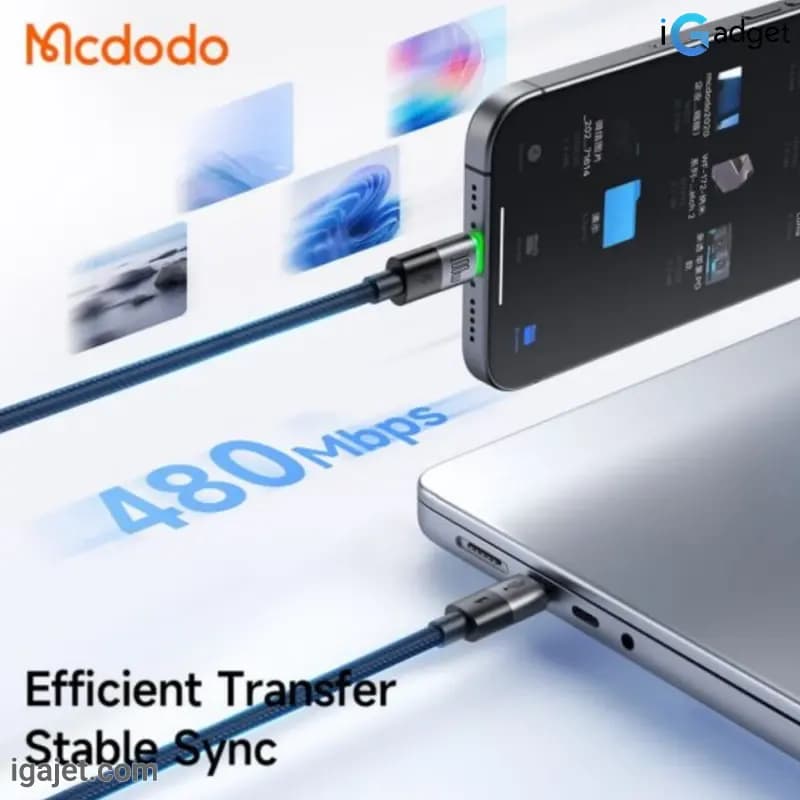کابل usb-c مک دودو مدل CA-6740 طول 1.5 متر — تصویر ۴