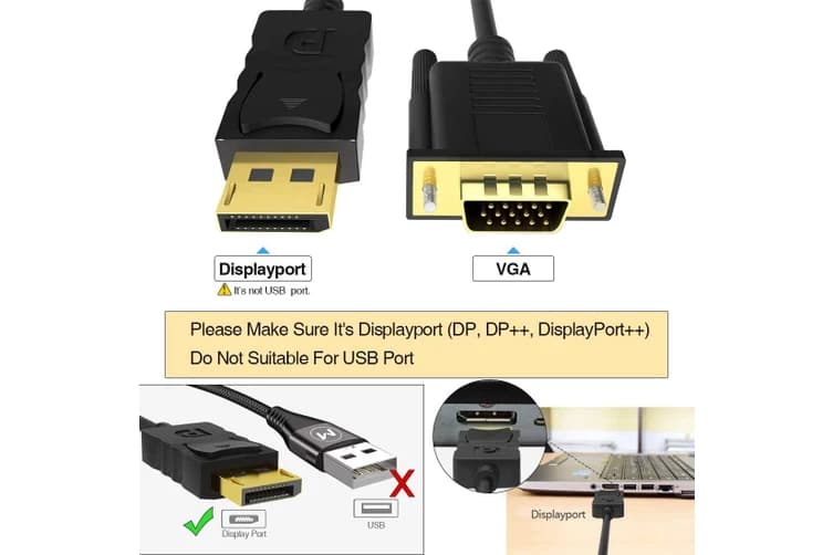 کابل DISPLAY TO VGA مدل KAISER — تصویر ۴