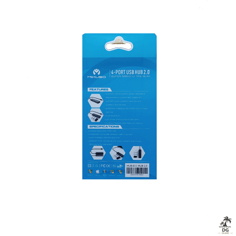 هاب 4 پورت mikuso 011 USB 2.0 — تصویر ۴