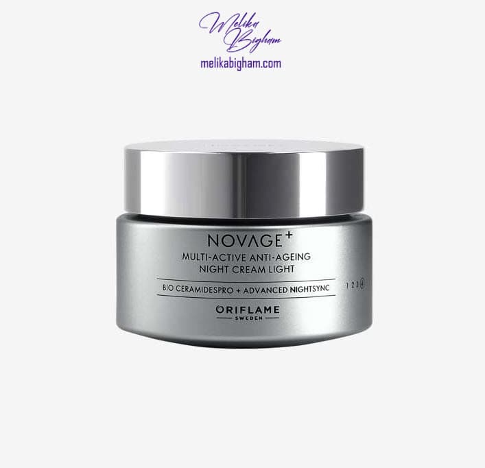 کرم شب مولتی اکتیو جوانسازی و ضدپیری لایت نوایج پلاس اوریفلیم NOVAGE+ Multi-Active Anti-Ageing Night