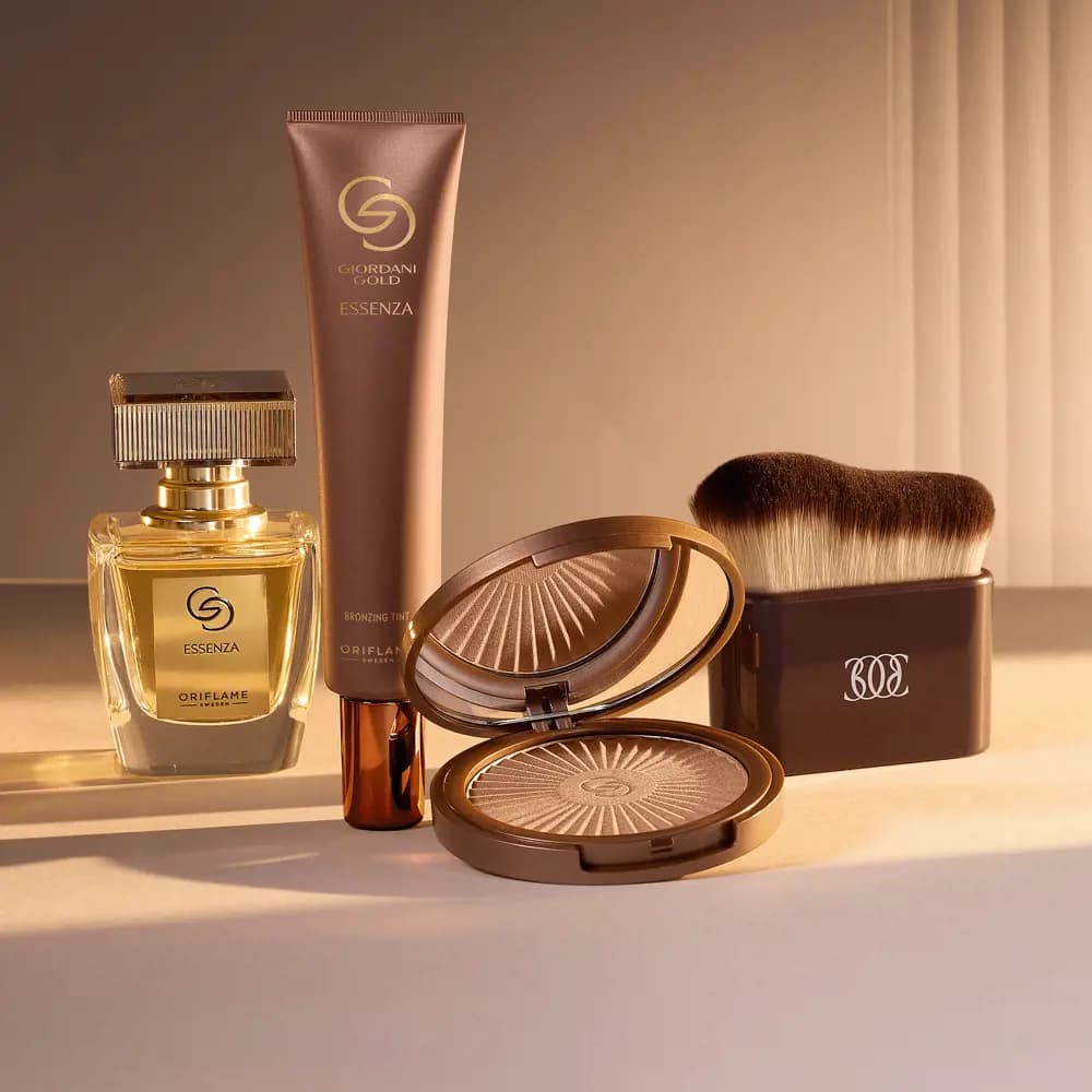 پودر برنزه‌کننده جوردانی گلد اسنزا اوریفلیم Giordani Gold Essenza Bronzing Powder — تصویر ۳