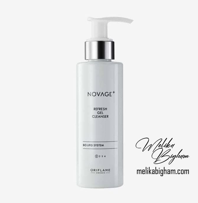 ژل پاککننده طراوتبخش صورت نوایج پلاس اوریفلیم Novage+ Refresh Gel Cleanser — تصویر ۲