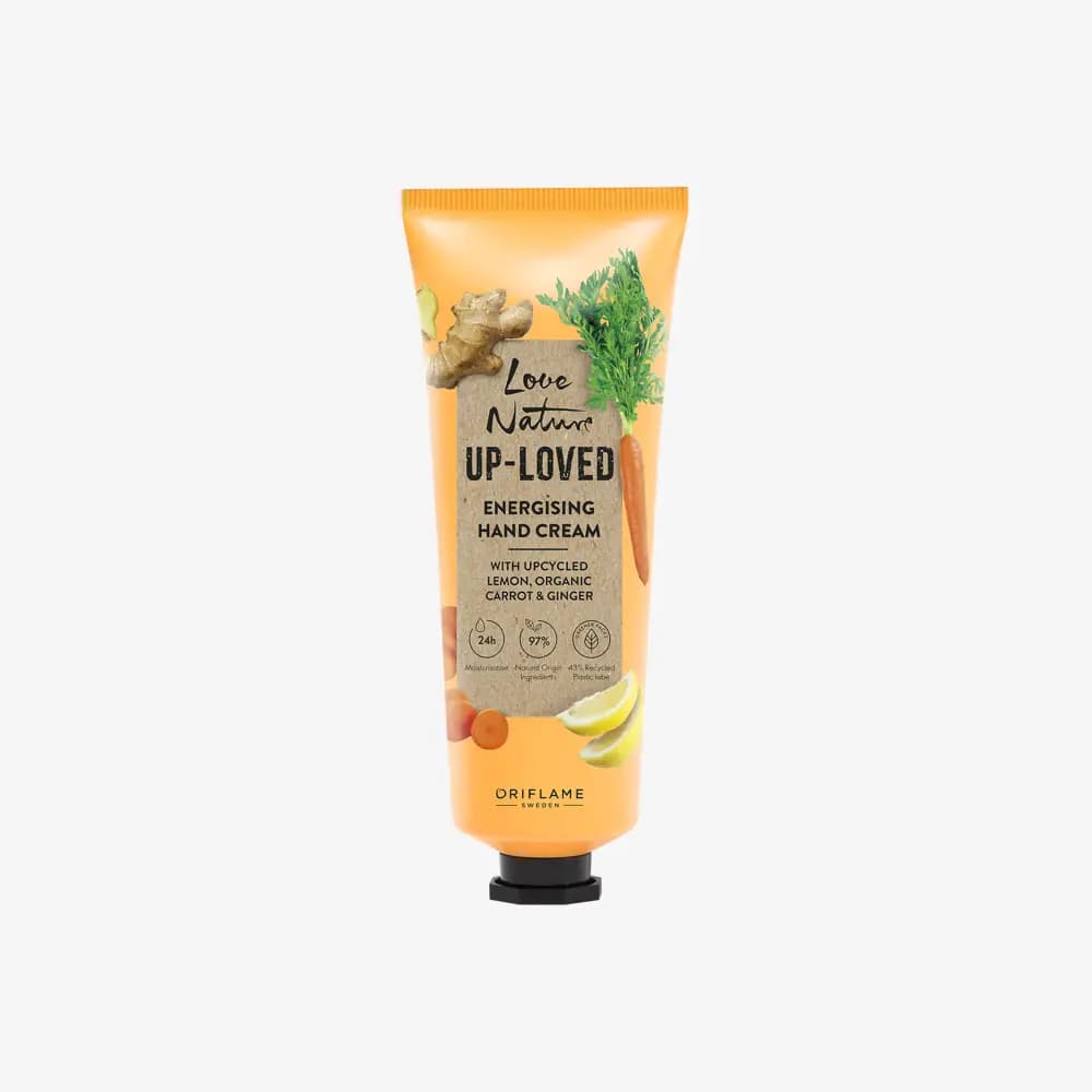 کرم دست هویج و زنجبیل آپ لاود لاونیچر اوریفلیم Love Nature Up-Loved Energising Hand Cream