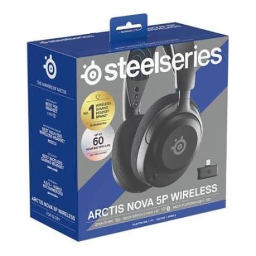 هدست گیمینگ SteelSeries Arctis Nova 5P وایرلس مشکی — تصویر ۳