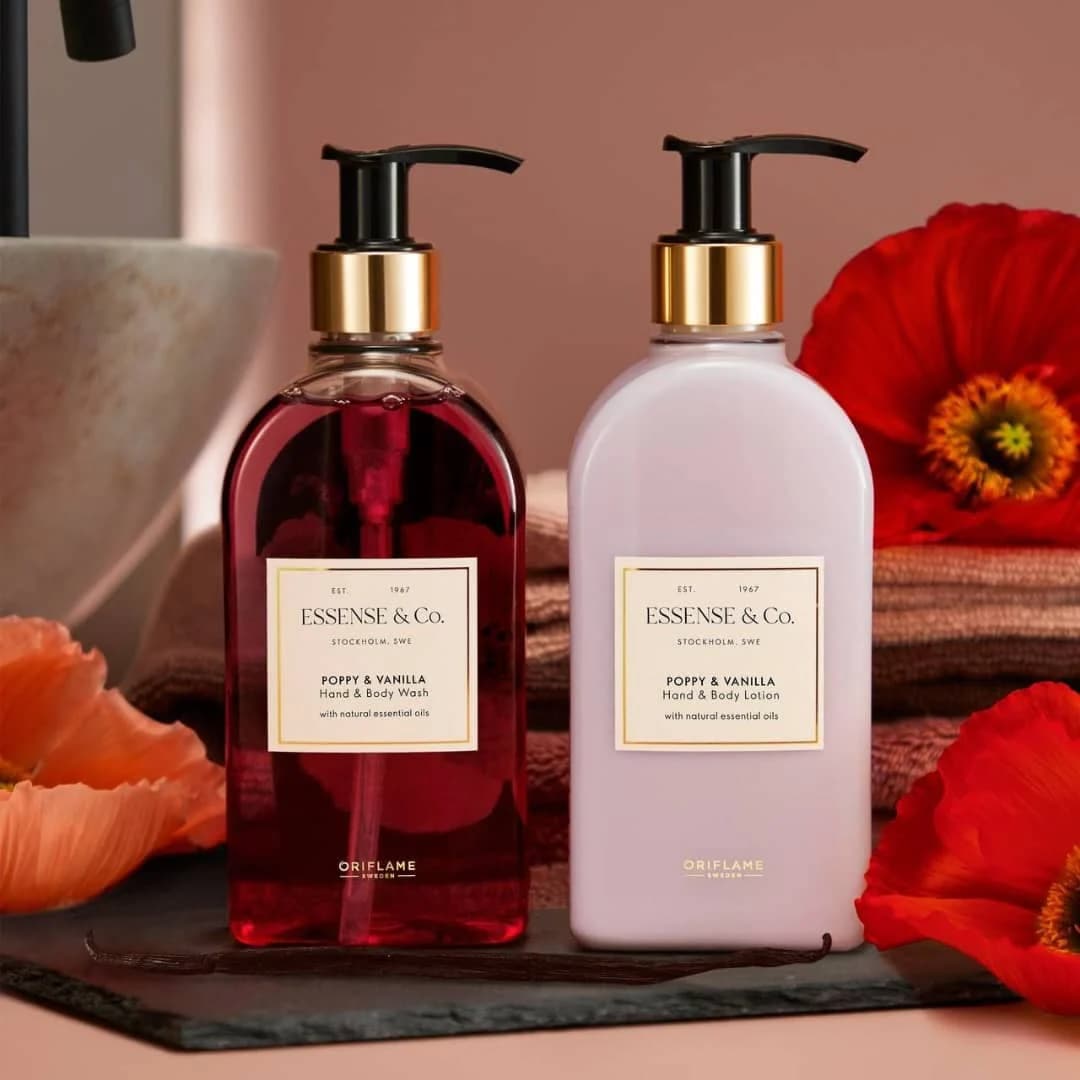لوسیون دست و بدن لوکس اسنس اوریفلیم Essense&Co. Poppy & Vanilla Hand & Body Lotion — تصویر ۳