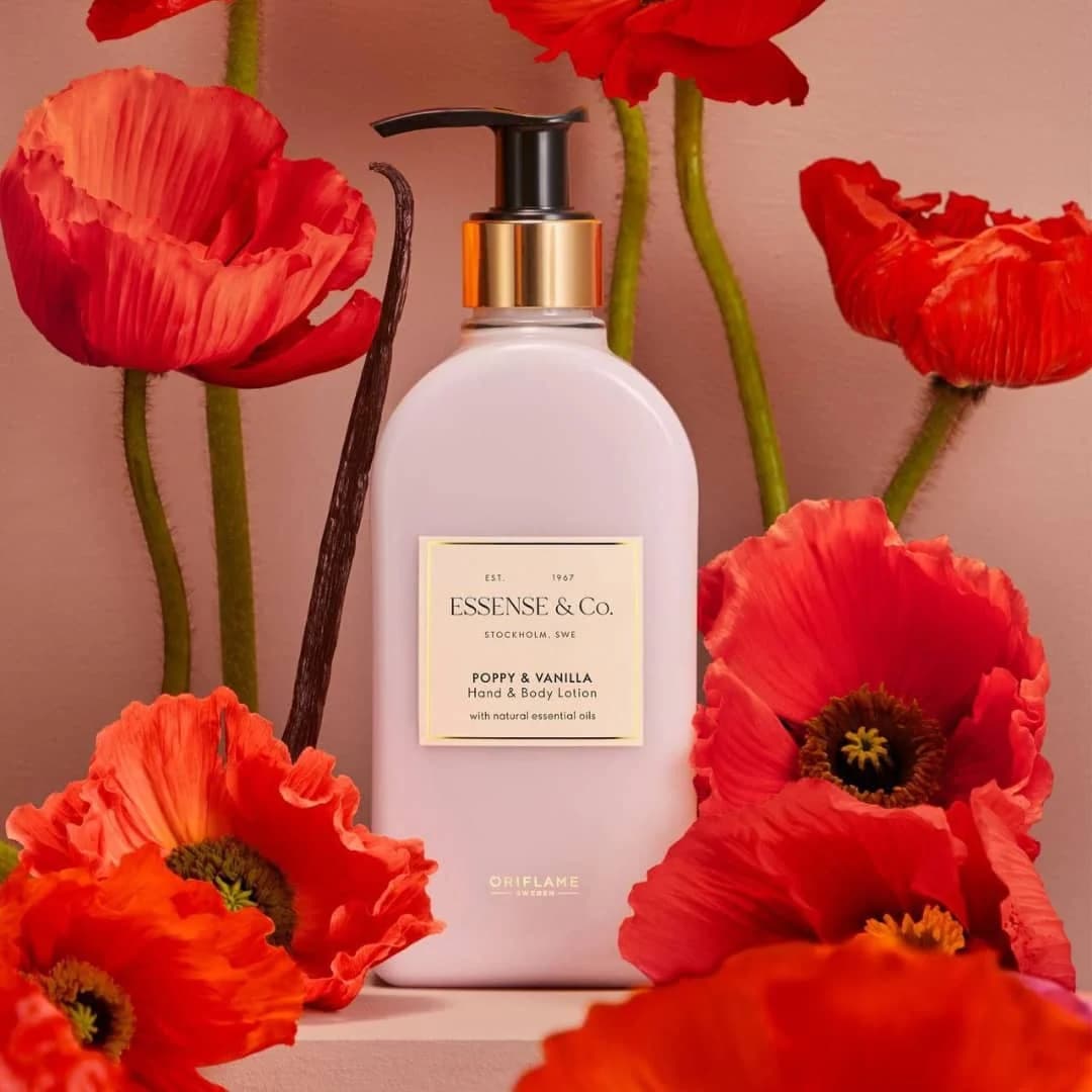 لوسیون دست و بدن لوکس اسنس اوریفلیم Essense&Co. Poppy & Vanilla Hand & Body Lotion — تصویر ۵