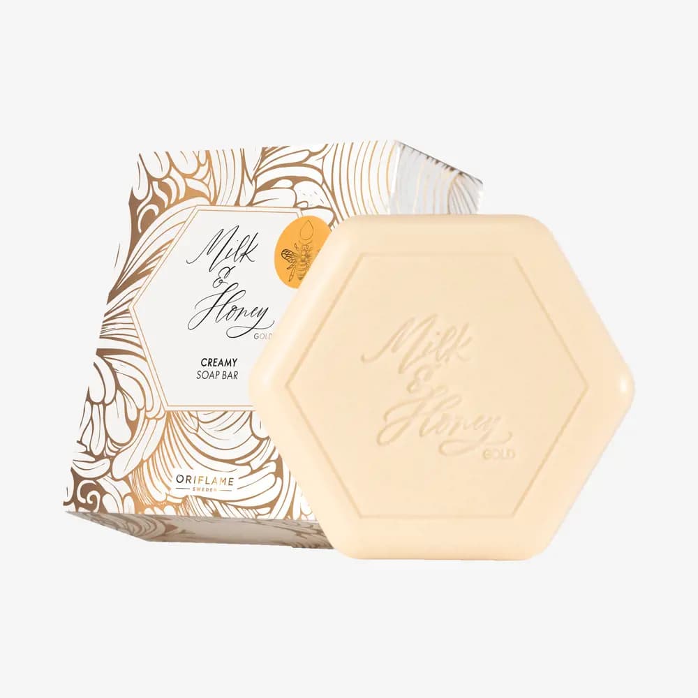 صابون کرمی شیر و عسل گلد اوریفلیم Milk & Honey Gold