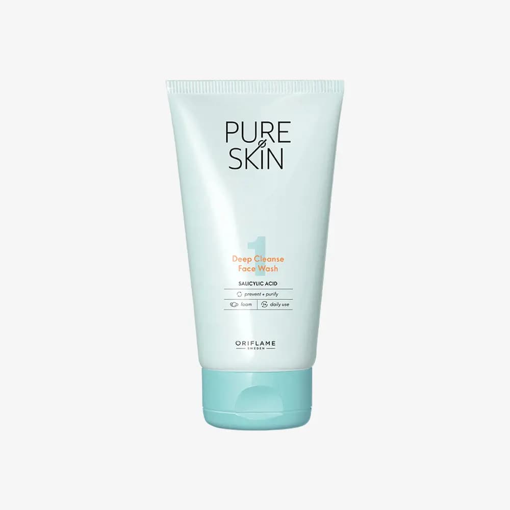 فیس واش دیپ کلینز پیوراسکین اوریفلیم Pure Skin Deep Cleanse Face Wash