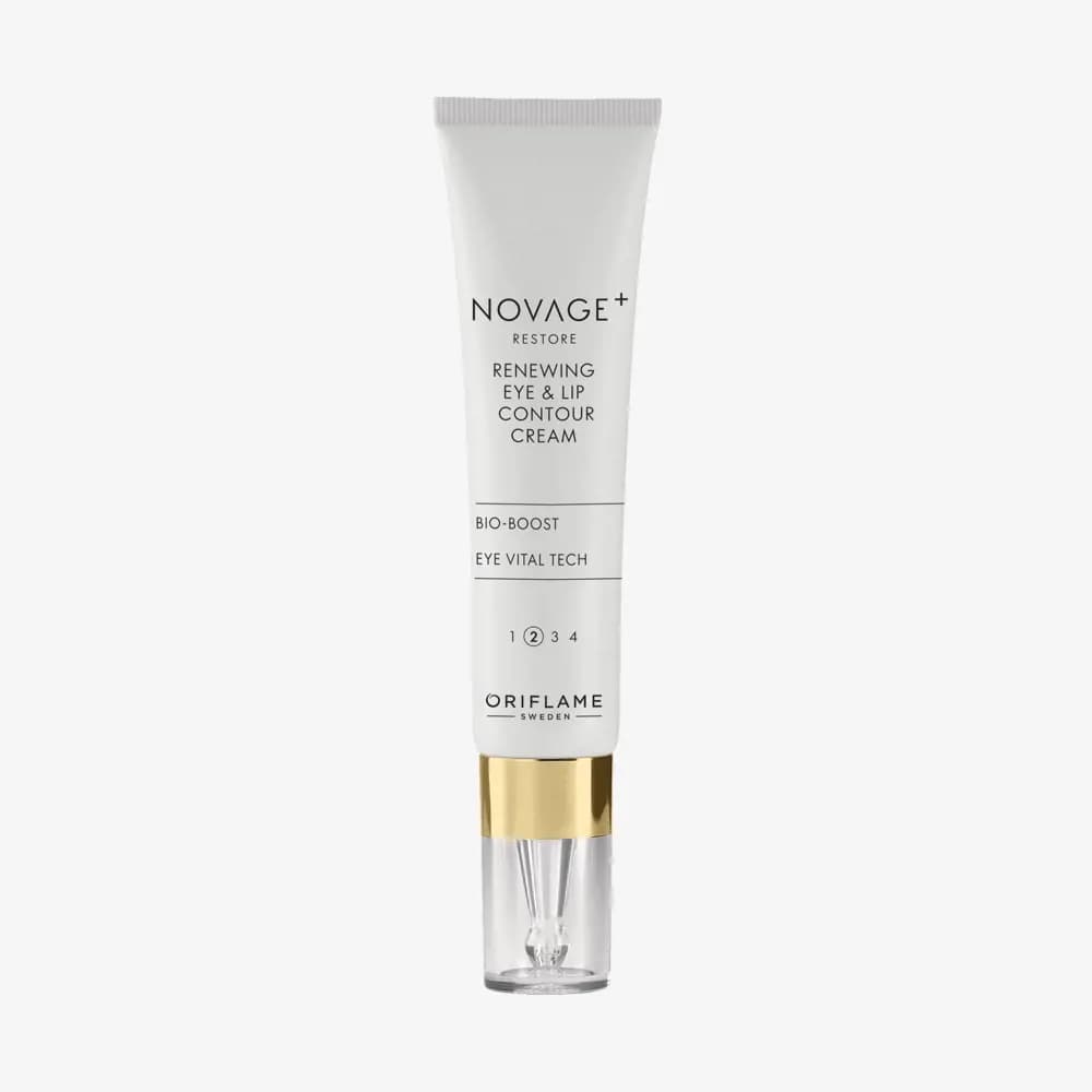 کرم تخصصی جوانساز دور چشم و دور لب نوایج پلاس ریستور اوریفلیم NovAge+ Restore Renewing Eye & Lip Contour Cream