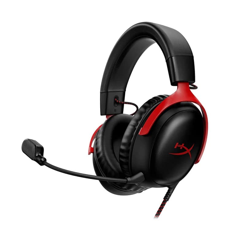 هدست HyperX Cloud 3 سیمی مشکی قرمز (اوپن باکس)