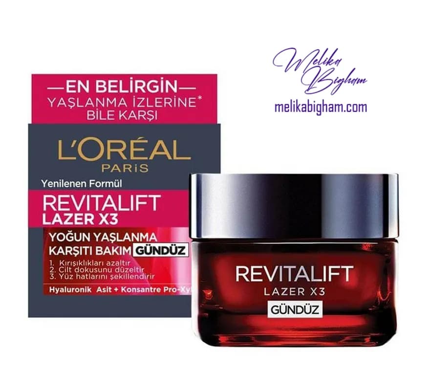 کرم روز ضد چروک لورآل روتالیفت لیزر X3 Loreal Paris Revitalift Laser X3 Anti Wrinkle Day Cream