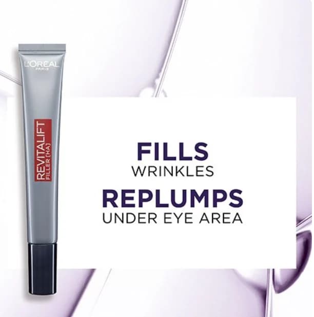 کرم دور چشم فیلر روتالیفت لورال L’Oreal Paris Revitalift Filler Hyaluronic Acid Anti Ageing Eye Cream — تصویر ۷