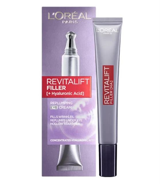 کرم دور چشم فیلر روتالیفت لورال L’Oreal Paris Revitalift Filler Hyaluronic Acid Anti Ageing Eye Cream — تصویر ۵