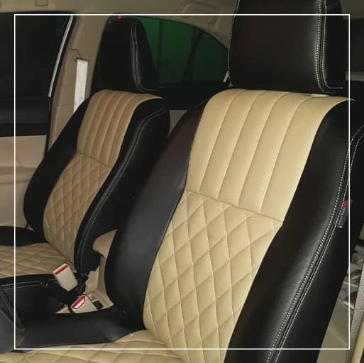 روکش صندلی تویوتا یاریس Toyota مدل سفارشی برند R-965) ECCCO) — تصویر ۳