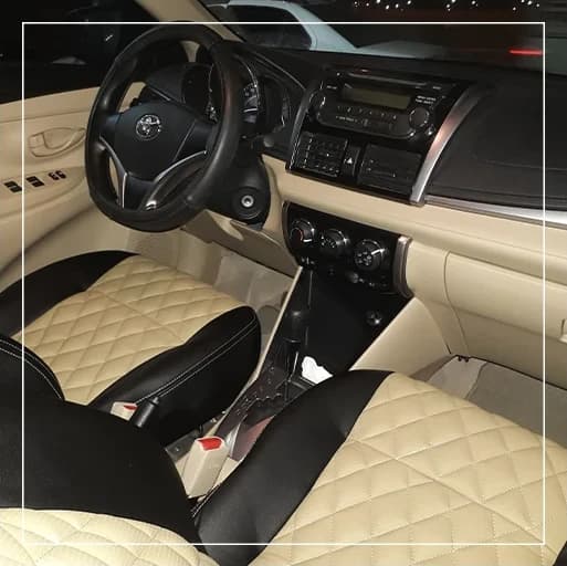 روکش صندلی تویوتا یاریس Toyota مدل سفارشی برند R-965) ECCCO) — تصویر ۴