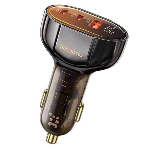 شارژر فندکی سه پورت 100 وات مک دودو Mcdodo Digital Display PD Car Charger CC-2310 — تصویر ۱۰